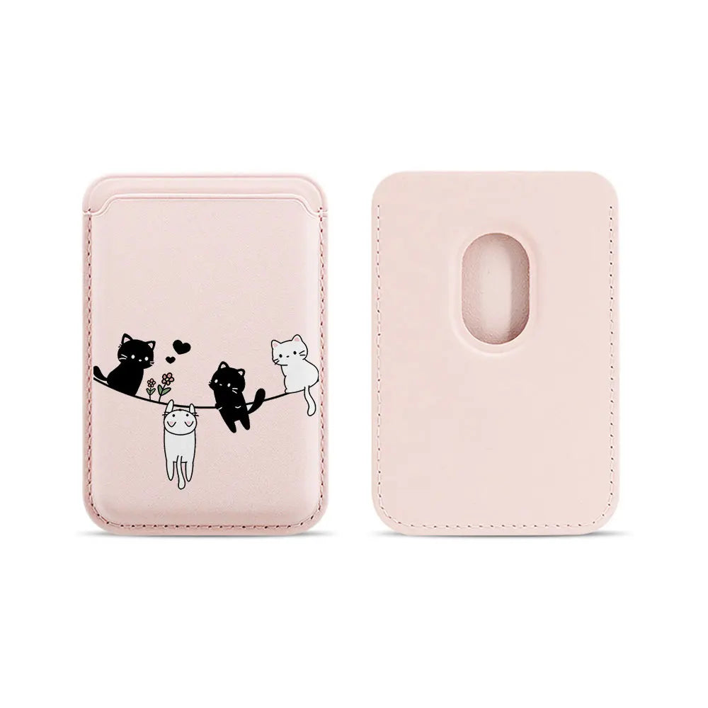 Cat Lanyard MagSafe Wallet Phone Case
