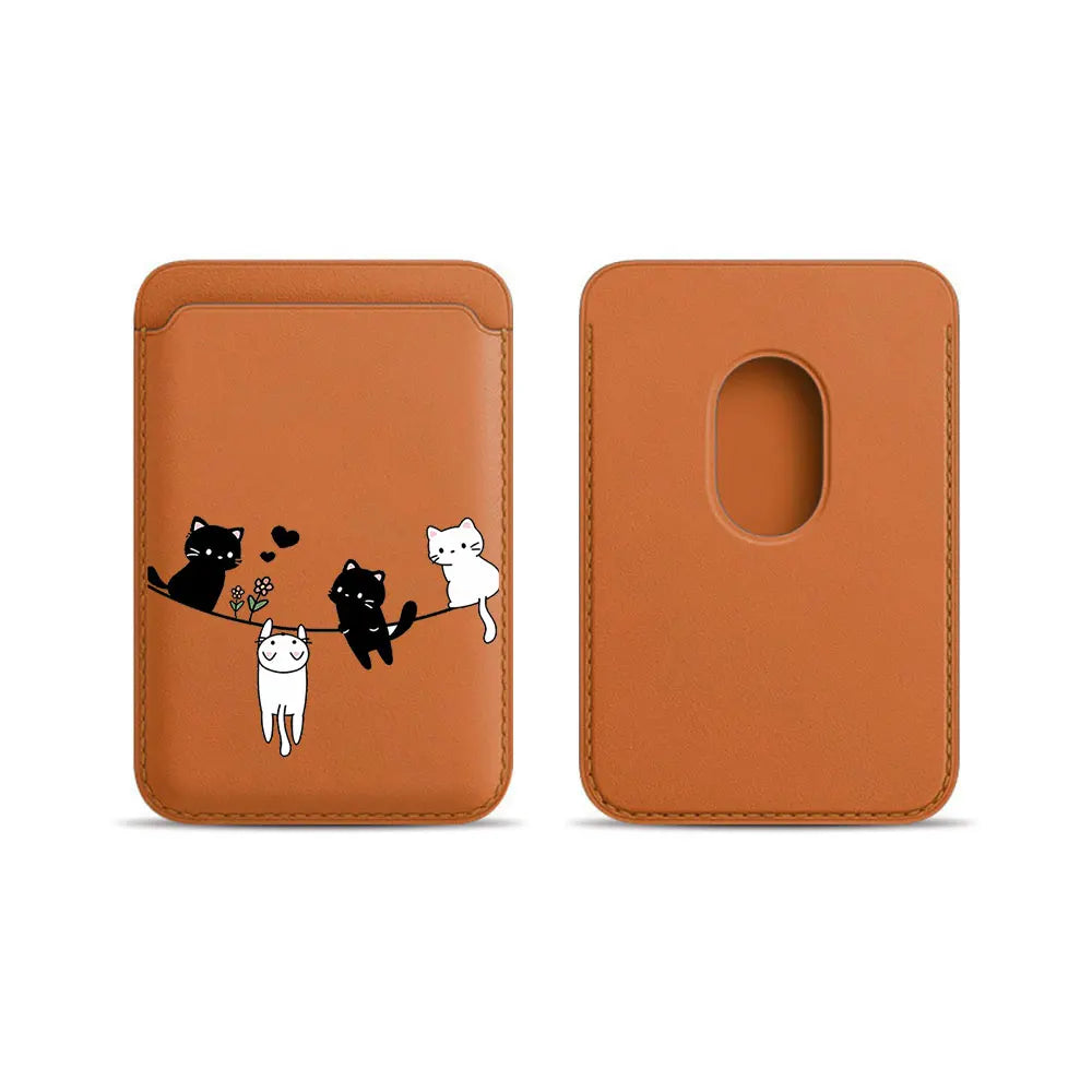 Cat Lanyard MagSafe Wallet Phone Case