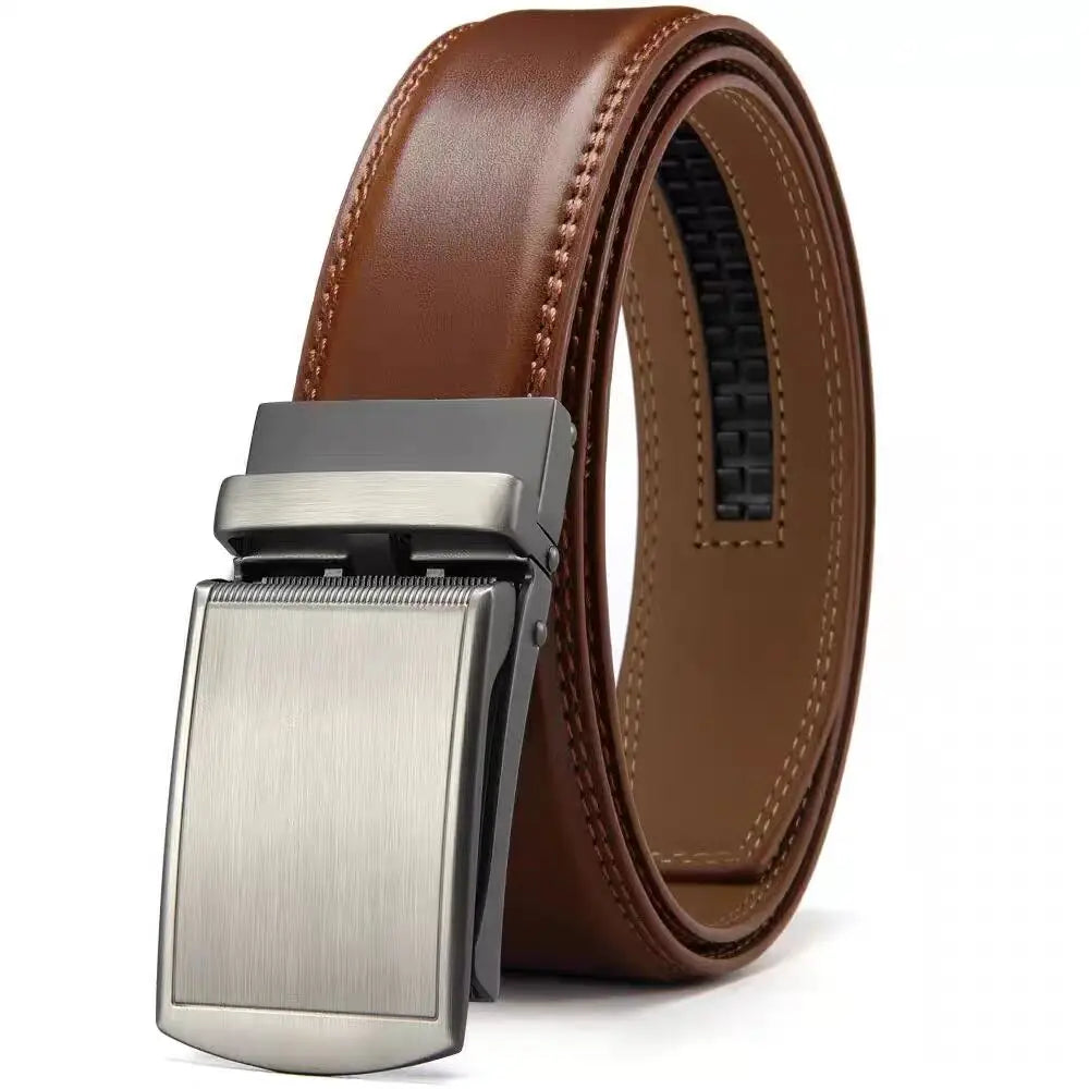 Men’s Leather Ratchet Belt – Black & Brown