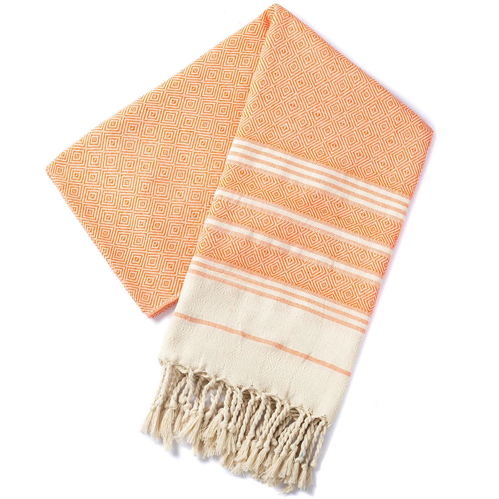 Oversized Turkish Cotton Hammam Towel – 100 × 180 cm (39.4 × 70.9 in)
