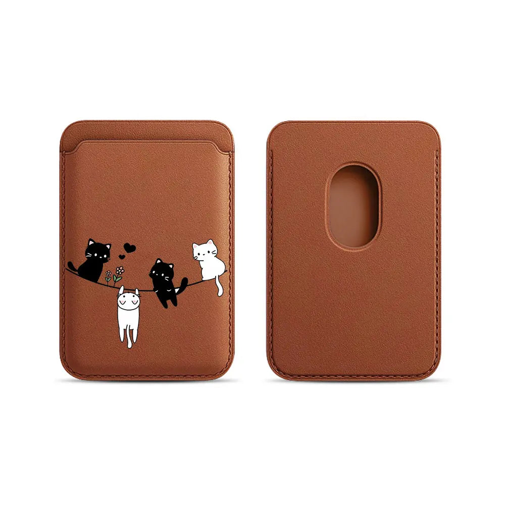 Cat Lanyard MagSafe Wallet Phone Case