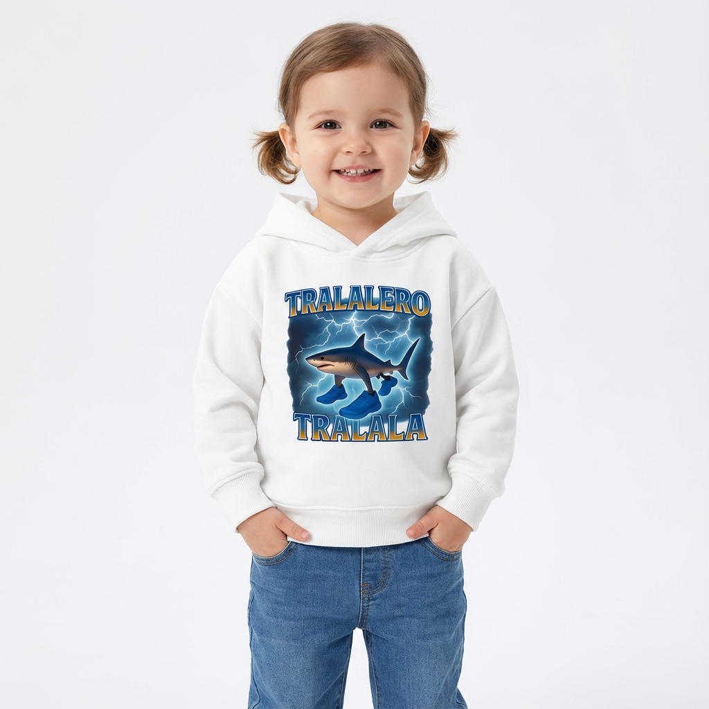 Sweatshirt Meme Viral Italian Brainrot Tendência Idades 3–14