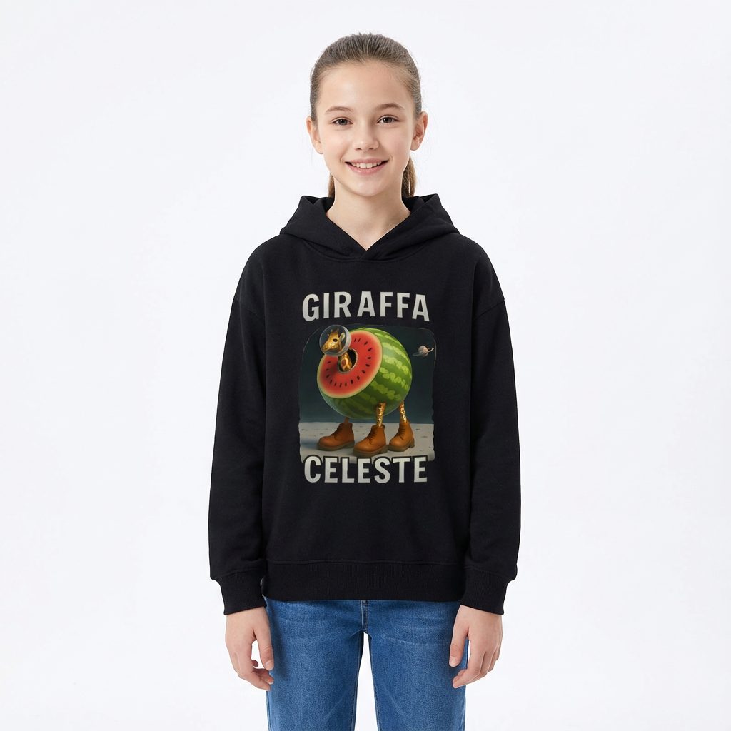 Sweatshirt Meme Viral Italian Brainrot Tendência Idades 3–14