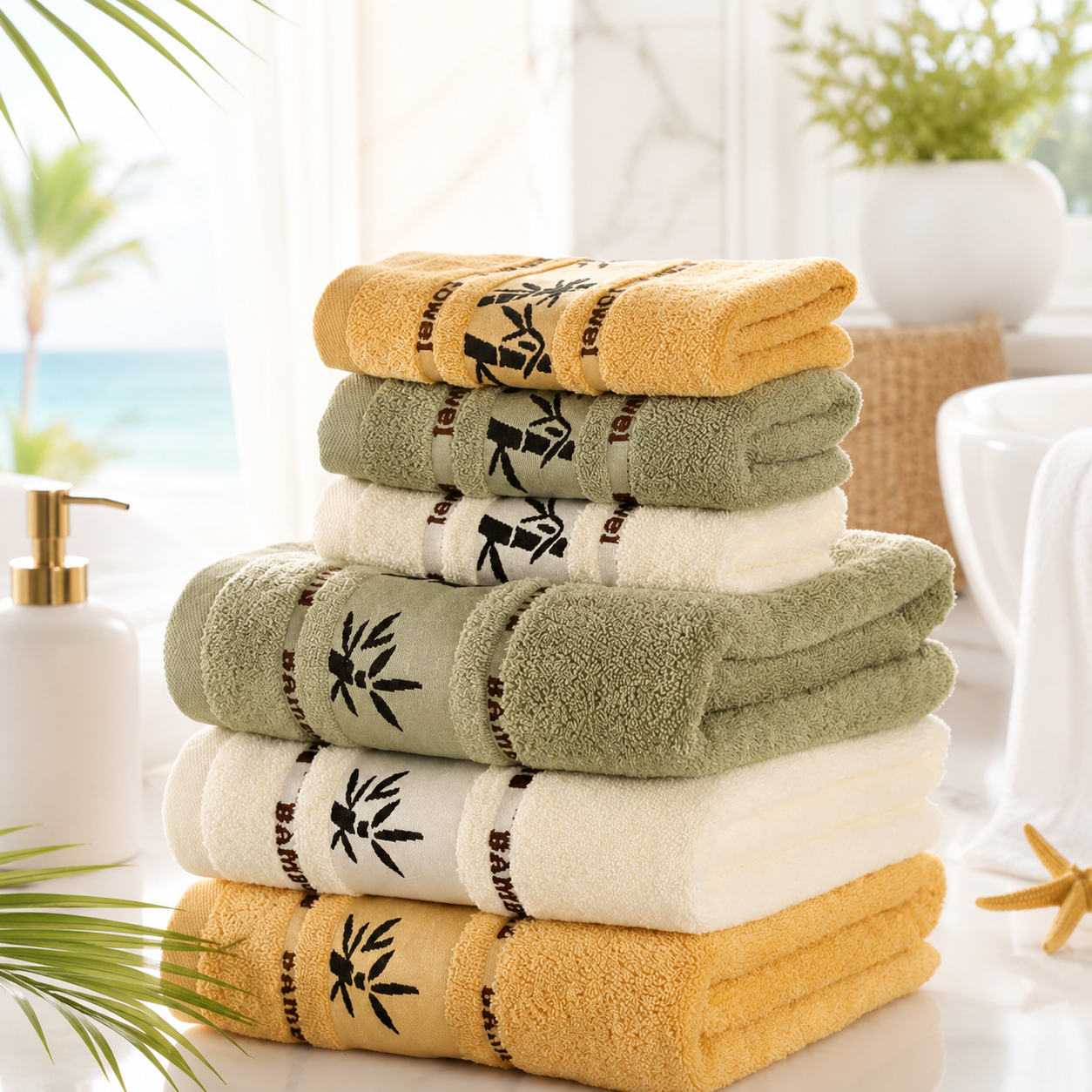 Ultra-Soft Bamboo Face Towel – Quick-Dry & Highly Absorbent