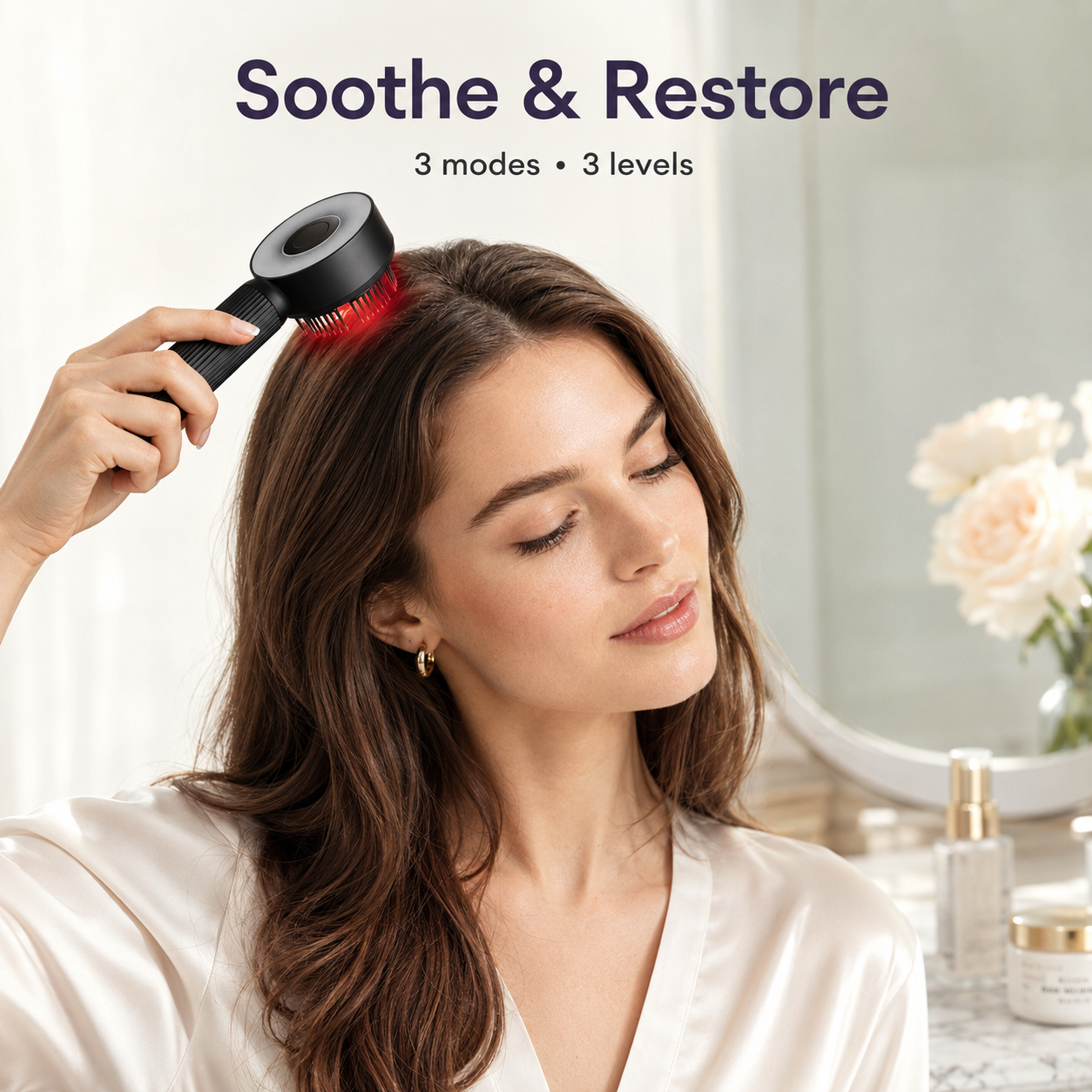 LED Scalp Care Massage Brush & Applicator