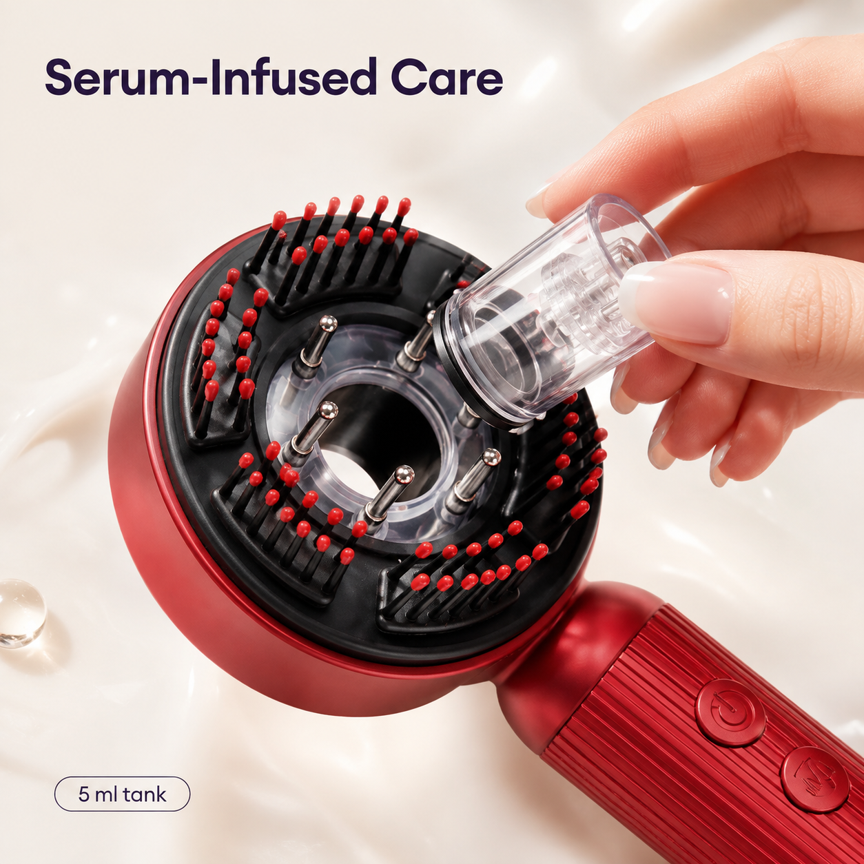 LED Scalp Care Massage Brush & Applicator