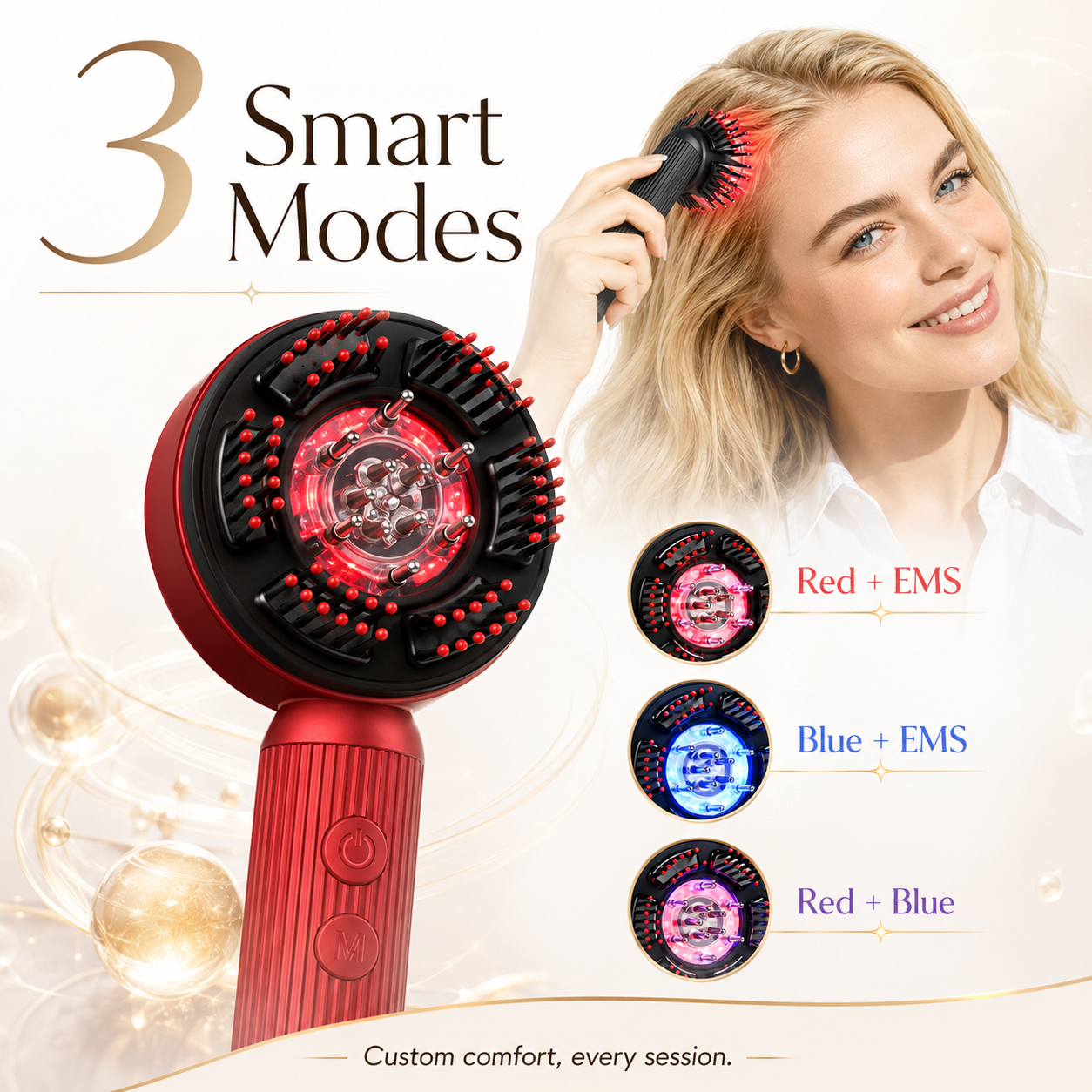 LED Scalp Care Massage Brush & Applicator